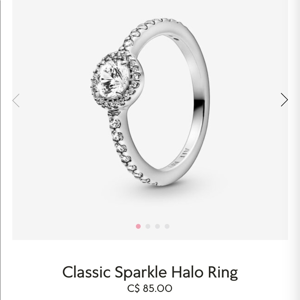 Sterling silver Pandora ring
